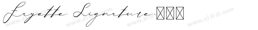 Fayette Signature字体转换